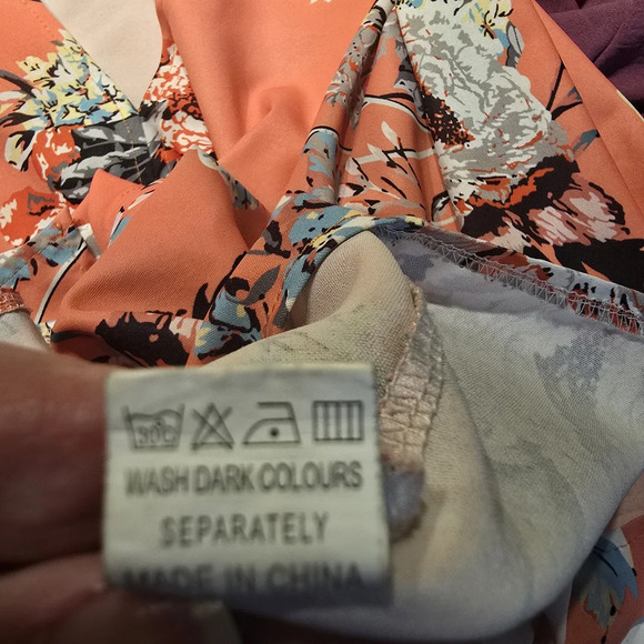 Floral Coral Women's Top - Picture 5 of 5